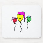 Balloon People in Nightcaps Mousepad