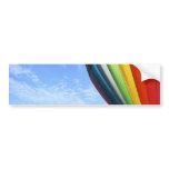 Balloon rainbow in the sky bumper stickers