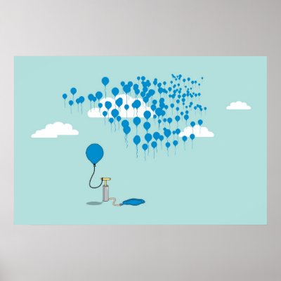 Balloon Reproduction Print by cjgammon