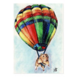 Balloon Ride (Hamster) ACEO Art Trading Cards business cards