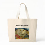 Balloon Smiley Face, Happy Birthday! Tote Bags