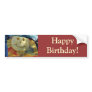 Balloon Smiley Face, Happy Birthday! Bumper Sticker
