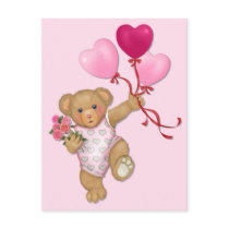 Balloon Teddy Post Cards