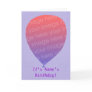 Balloon template, Add photo, birthday party Cards