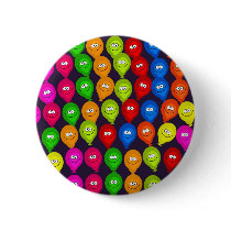 Balloon Wallpaper Pinback Button
