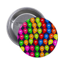 Balloon Wallpaper Pinback Button