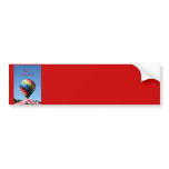Balloon with a Candy Cane tent!  Merry Christmas! bumper stickers