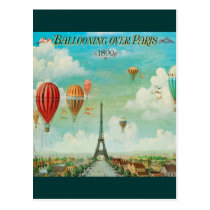 Ballooning Over Paris postcards