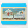 Ballooning Over Paris Print 1890 Mouse Pads
