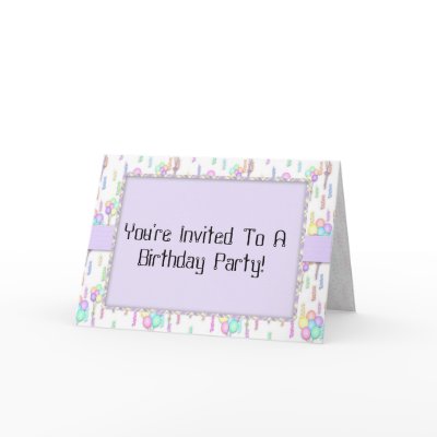 Balloons Birthday Party Invitation by StarStock