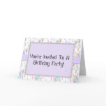 Balloons Birthday Party Invitation Card