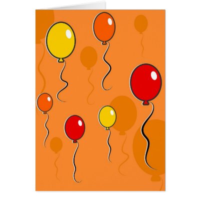 Balloons Greeting Cards by prawny
