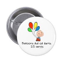 Balloons full of farts pin