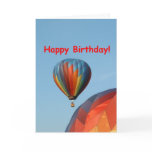 Balloons, Happy Birthday, 2 generic Greeting Card