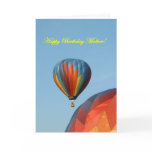 Balloons, happy birthday mother! greeting card