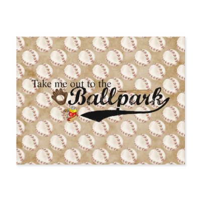 Ballpark Postcards by Just2Cute