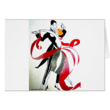 BALLROOM DANCING GREETING CARDS