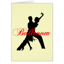 Ballroom dancing greeting cards