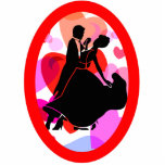 Ballroom dancing photo sculptures
