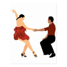 Ballroom Dancing Post Card
