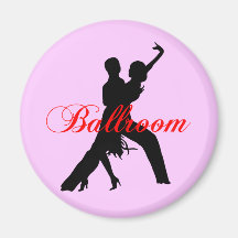 Ballroom dancing refrigerator magnet