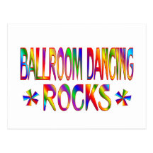 Ballroom Dancing Rocks Postcard