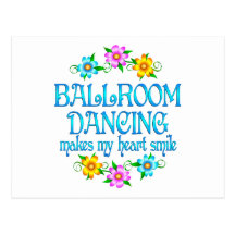 Ballroom Dancing Smiles Postcards