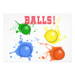 Balls! Personalized Announcements