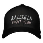 BALLZILLA, FIGHT CLUB FLEXFIT HAT EMBROIDERED BASEBALL CAP