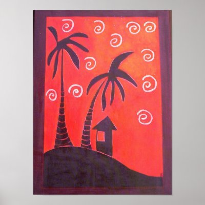balmy nights Poster by Kianmaartgallery
