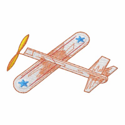 Balsa Wood Aeroplane by ZazzleEmbroidery