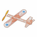 Balsa Wood Aeroplane embroidered shirts