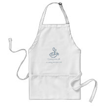 Baltic Blue Morning Without Coffee Apron