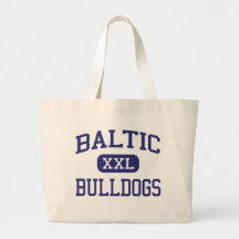 Baltic - Bulldogs - High - Baltic South Dakota Tote Bags