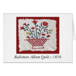 Baltimore Album Quilt c.1850 Greeting Card
