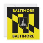 Baltimore city flag custom invitations