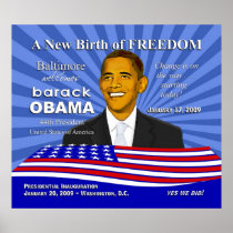 Baltimore Inauguration Events Obama Poster