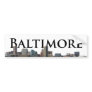 Baltimore MD Skyline with Baltimore in the Sky Bumper Stickers