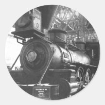 Baltimore & Ohio Railroad Steam Locomotive Round Stickers
