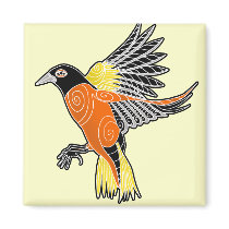 baltimore oriole fridge magnets