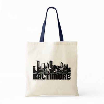 Baltimore Skyline Canvas Bags by TurnRight