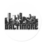 Baltimore Skyline Sticker