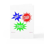 Bam Crash Zowie Greeting Card