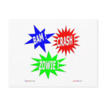 Bam Crash Zowie Postcard