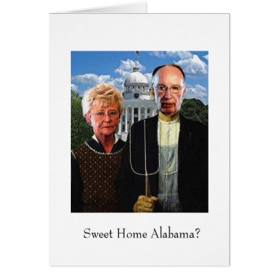 Bama Gothic Card by leftinalabama