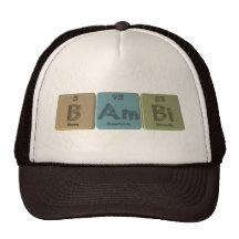 Bambi as Boron Americium Bismuth Hats
