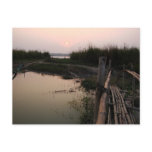 Bamboo Bridge, Ganges, West Bengal, India Postcard