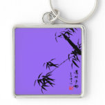 Bamboo Brush Painting Keychains