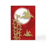 Bamboo Cranes Invitation or Card