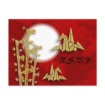 Bamboo Cranes RSVP Postcard